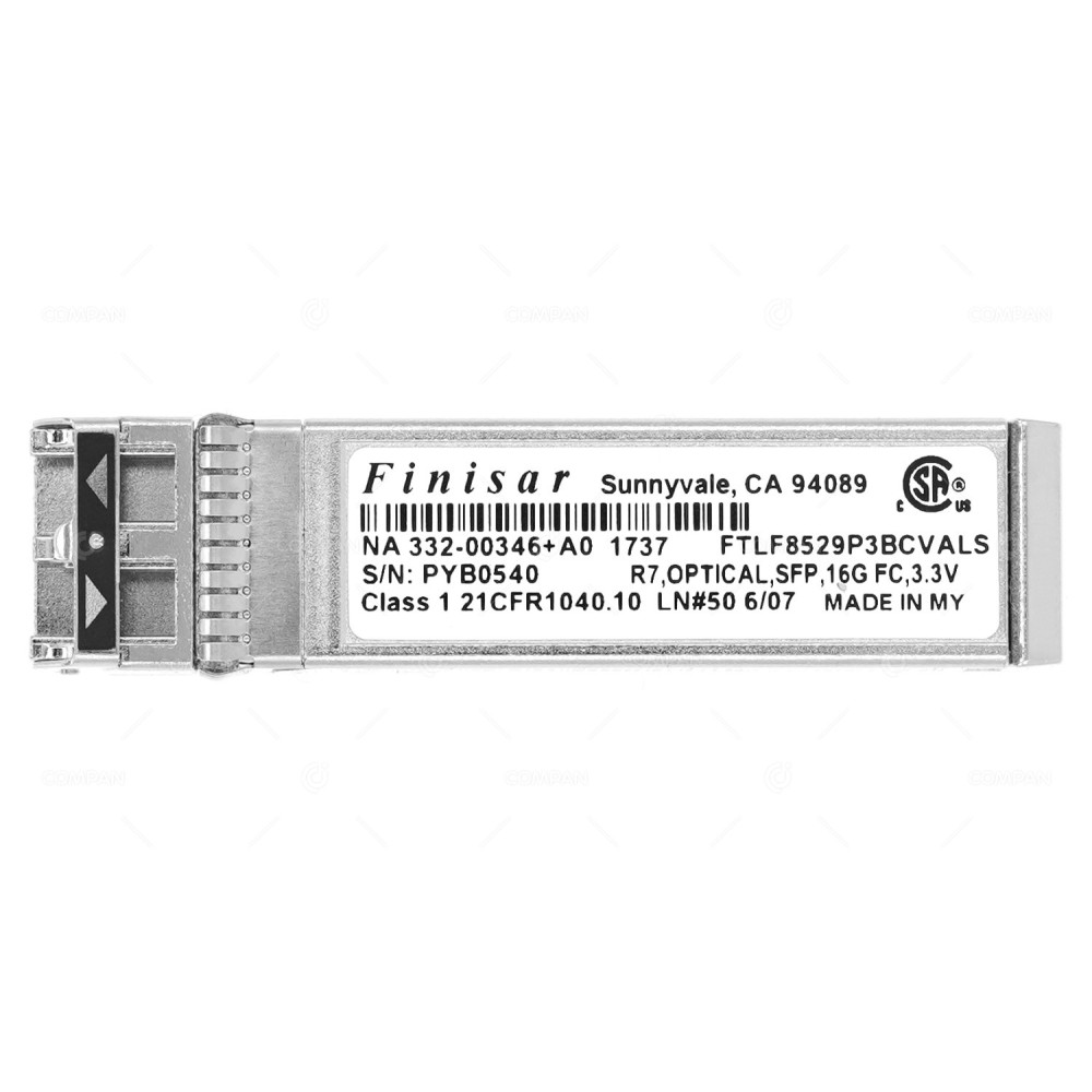 FTLF8529P3BCVALS FINISAR 16GB FC SFP+ DD 850NM LOW VOLTAGE OPTICAL TRANSCEIEVER 332-00346