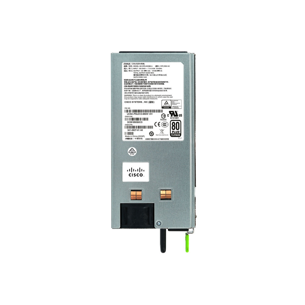 341-0627-01 CISCO 650W 80 PLUS PLATINUM POWER SUPPLY HOT-SWAP FOR CISCO UCS M4