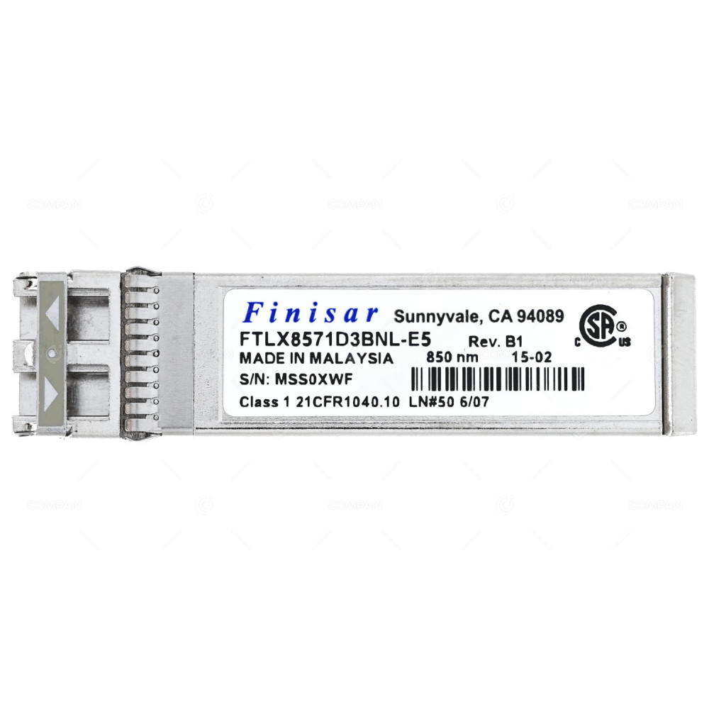 FTLX8571D3BNL-E5 FINISAR OPTICAL TRANSCEIVER 10GB SFP+ SW 850NM -