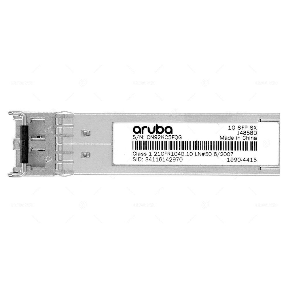 J4858D ARUBA 1GB SFP LC SX 500M MMF TRANSCEIVER