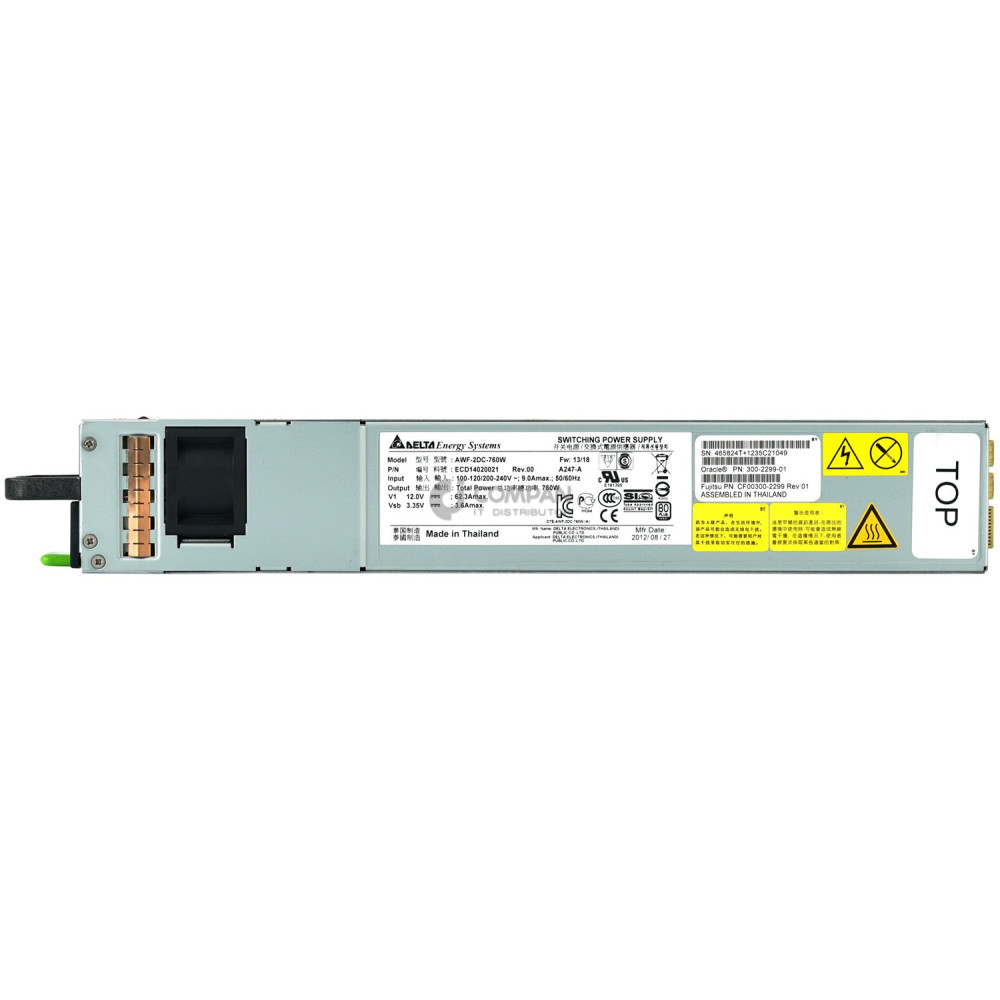 300-2299-01 SUN ORACLE 760W AC POWER SUPPLY FOR SUN DATACENTER