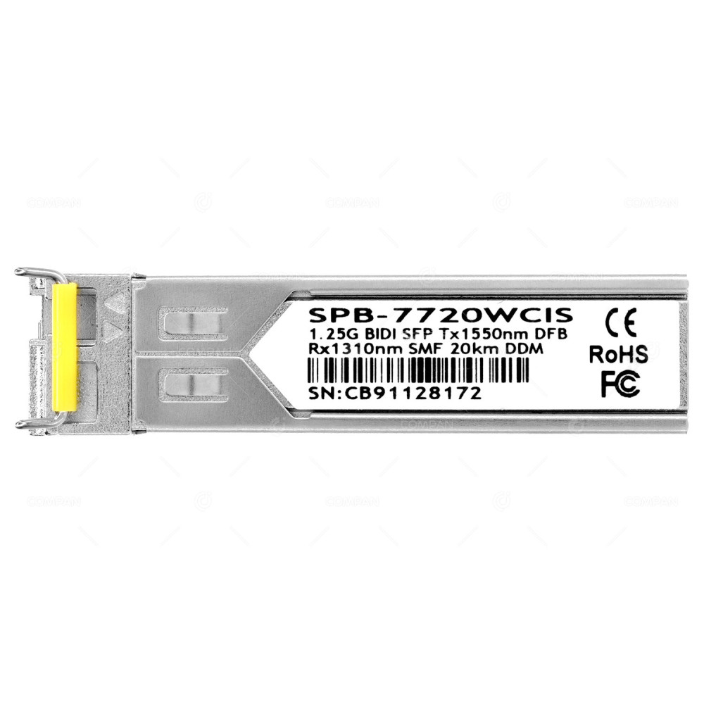 SPB-7720WCIS OPTICAL TRANSCEIVER MODULE 1.25G SFP BIDI WDM 20KM DDM SM 1550NM/1310NM -