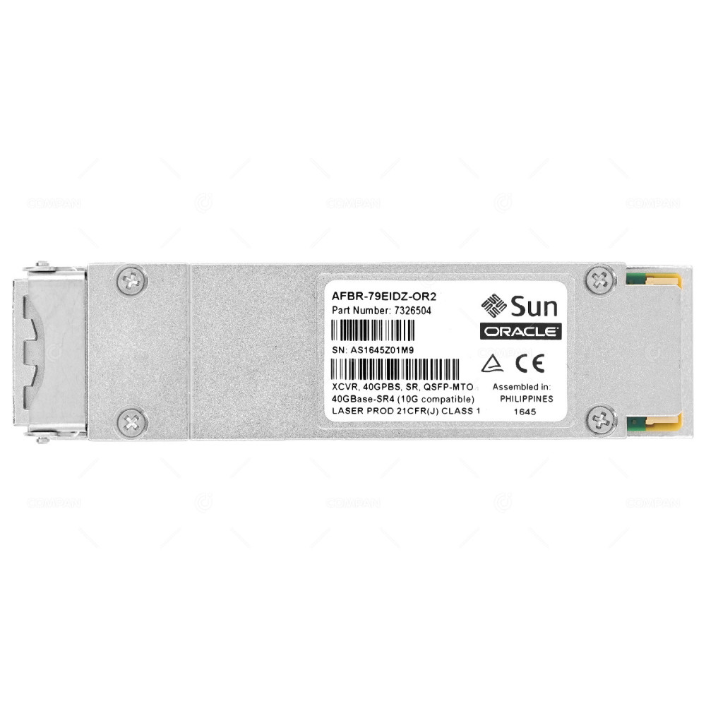 7326504  SUN ORACLE OPTICAL TRANSCEIVER MODULE 40G QFSP+ MPO MMF 850NM 150M