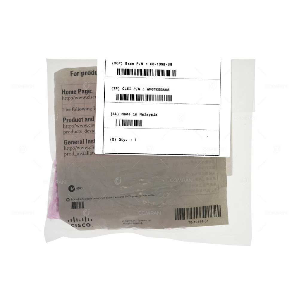 X2-10GB-SR NEW  CISCO OPTICAL TRANSCEIVER MODULE 10GB SR SFP+ MMF SC 850NM 300M