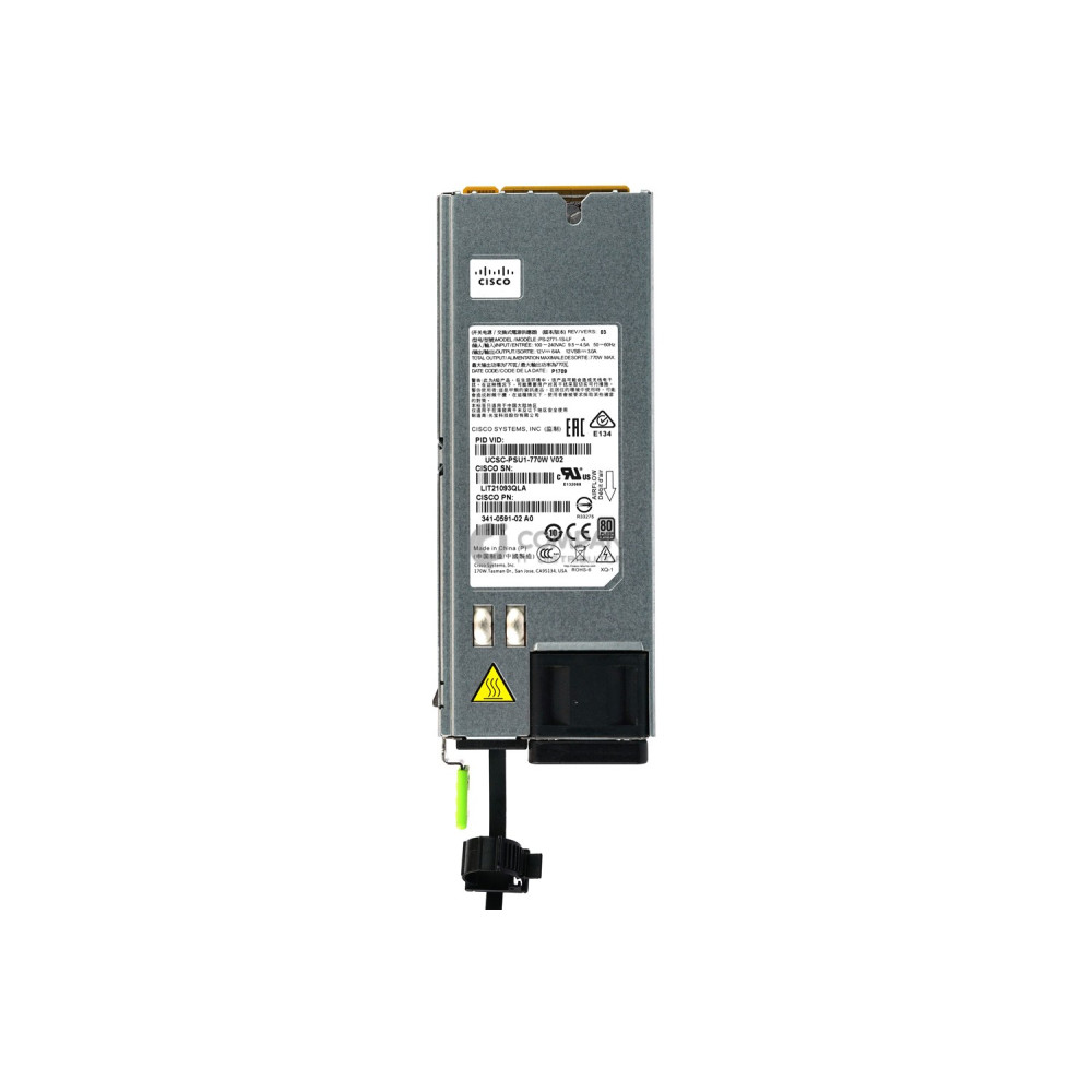 341-0591-02 CISCO 770W POWER SUPPLY 80+ PLATINUM FOR CISCO C-SERIES M4