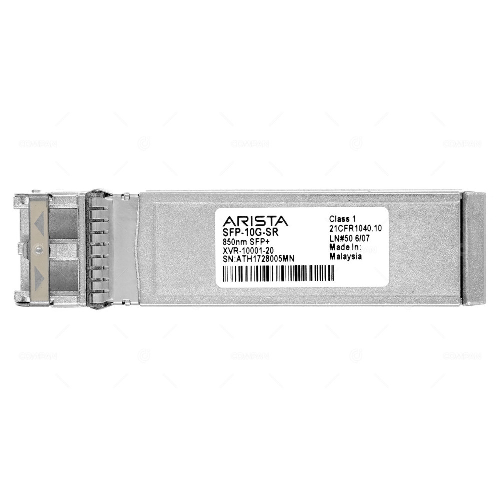 SFP-10G-SR ARISTA  ARISTA 10GB SFP+ LC DUPLEX SR 850NM MULTI MODE TRANSCEIVER