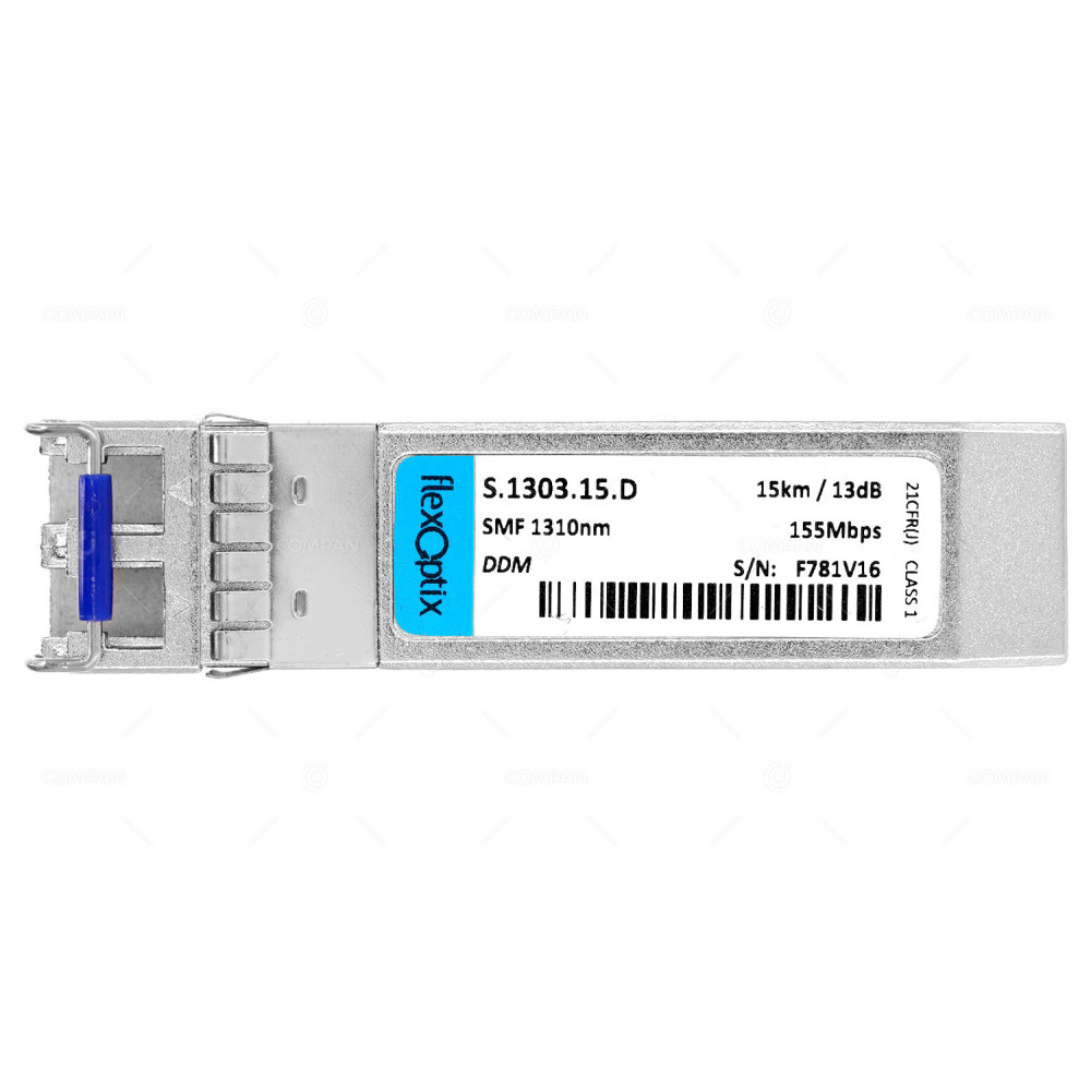 S.1303.15.D  FLEXOPTIX OPTICAL TRANSCEIVER MODULE SFP STM-1 LC SMF 1310NM 15KM
