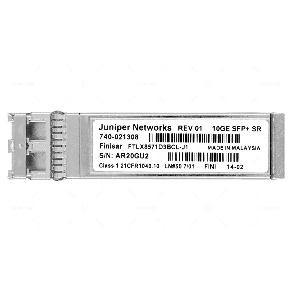 740-021308  JUNIPER OPTICAL TRANSCIVER MODULE 10G SFP+ LC MMF 850NM 300M