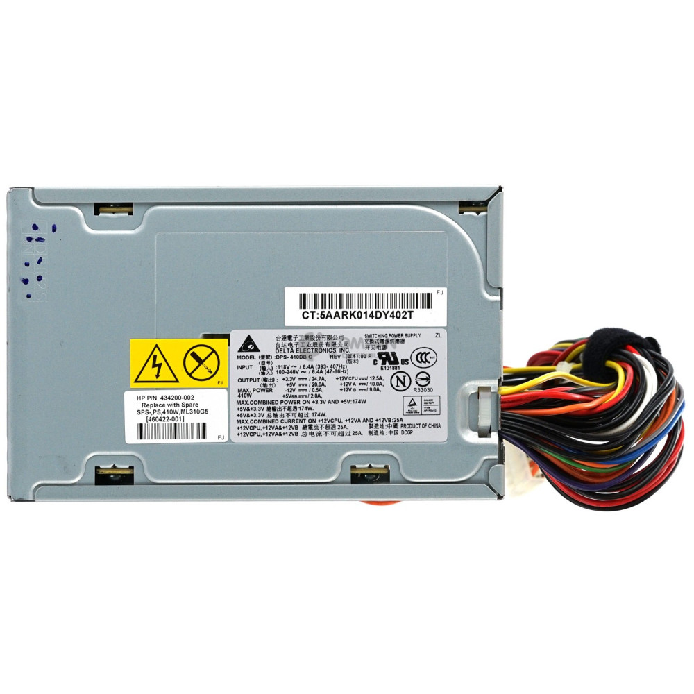 460422-001 HP 410W POWER SUPPLY FOR HP PROLIANT ML310 G5P