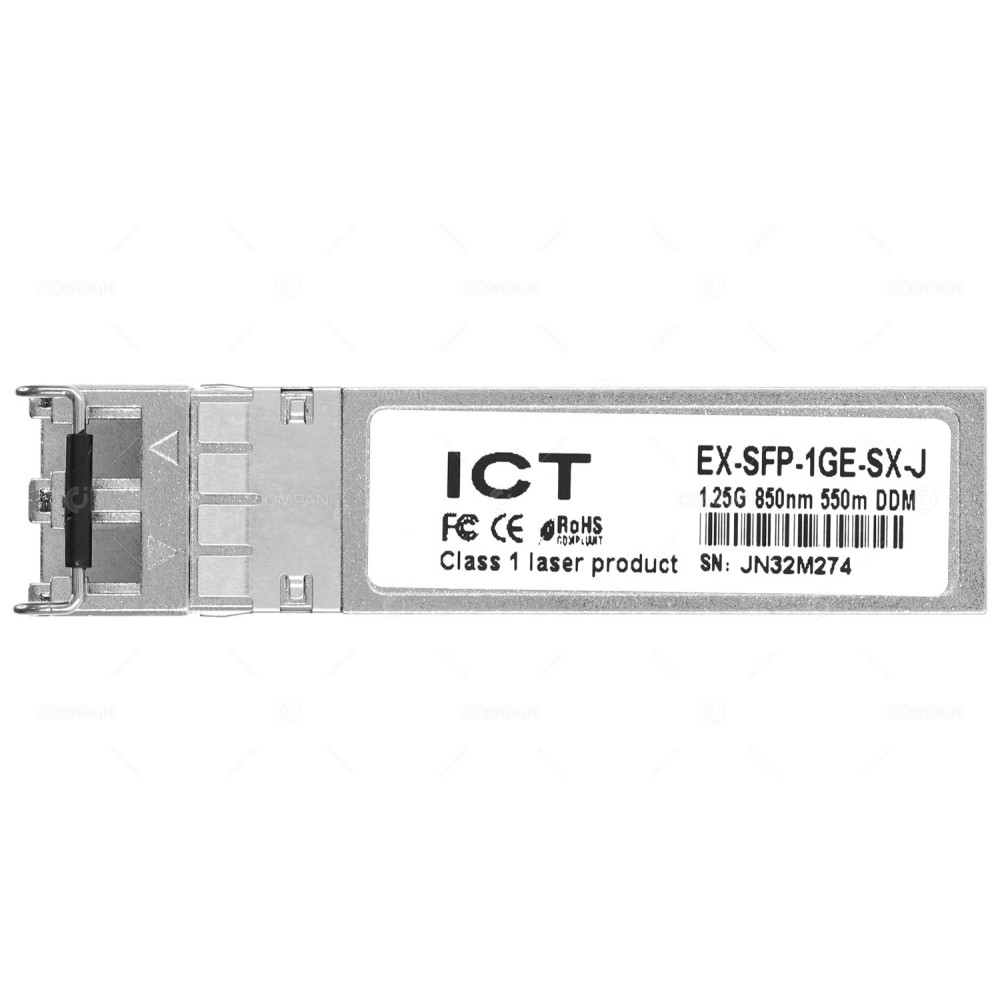 EX-SFP-1GE-SX-J  ICT OPTICAL TRANSCEIVER MODULE 1.25G 1000BASE-SX LC MMF 850NM 550M