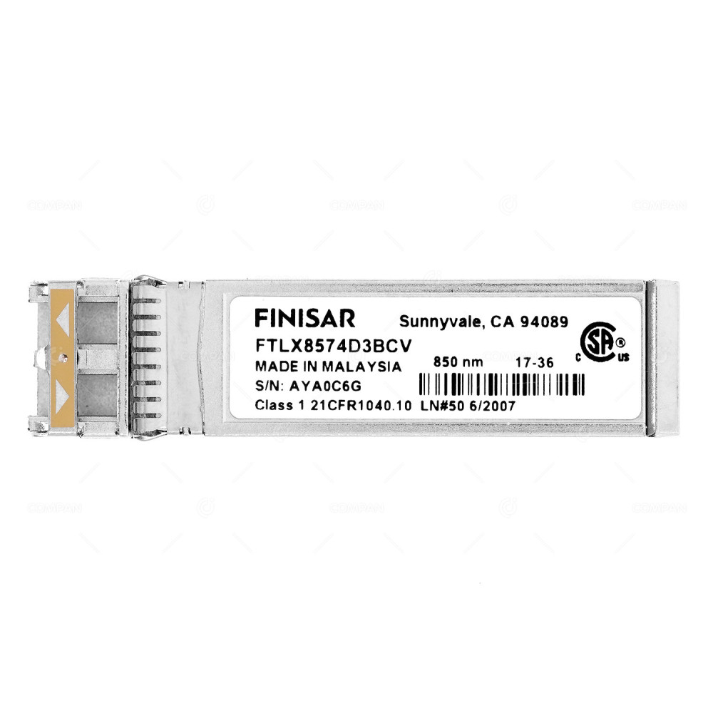 FTLX8574D3BCV  FINISAR OPTICAL TRANSCEIVER MODULE 10G SFP+ LC MMF 850NM 400M