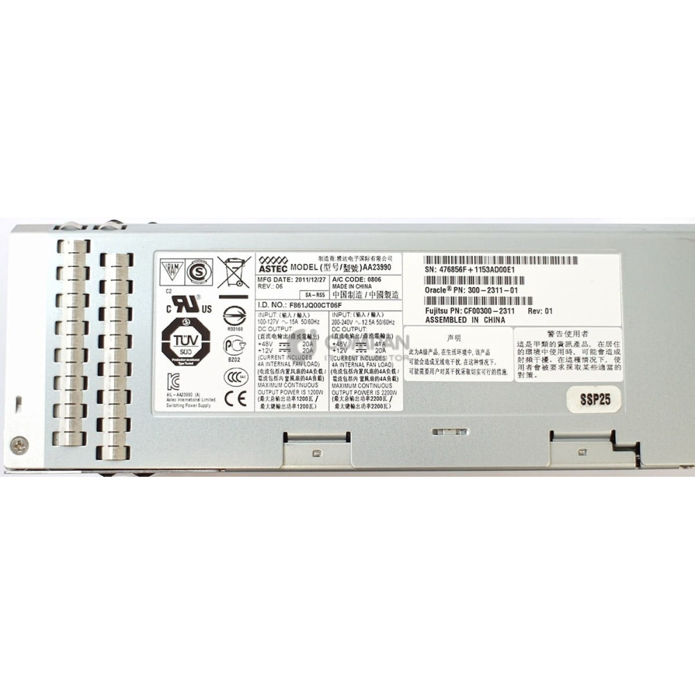 300-2311-01 SUN 2100W INPUT POWER SUPPLY FOR SUN SPARC M4000 M5000