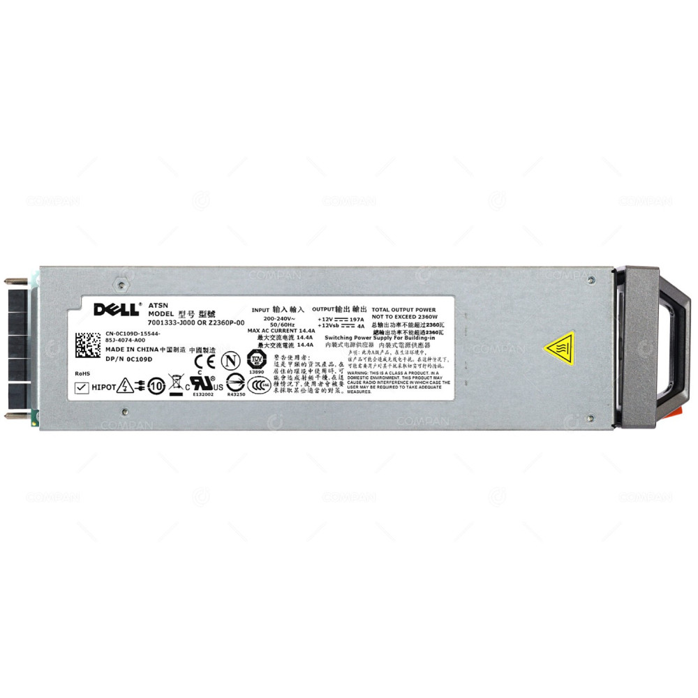 C109D DELL 2360W REDUNDANT POWER SUPPLY FOR DELL POWEREDGE M1000E
