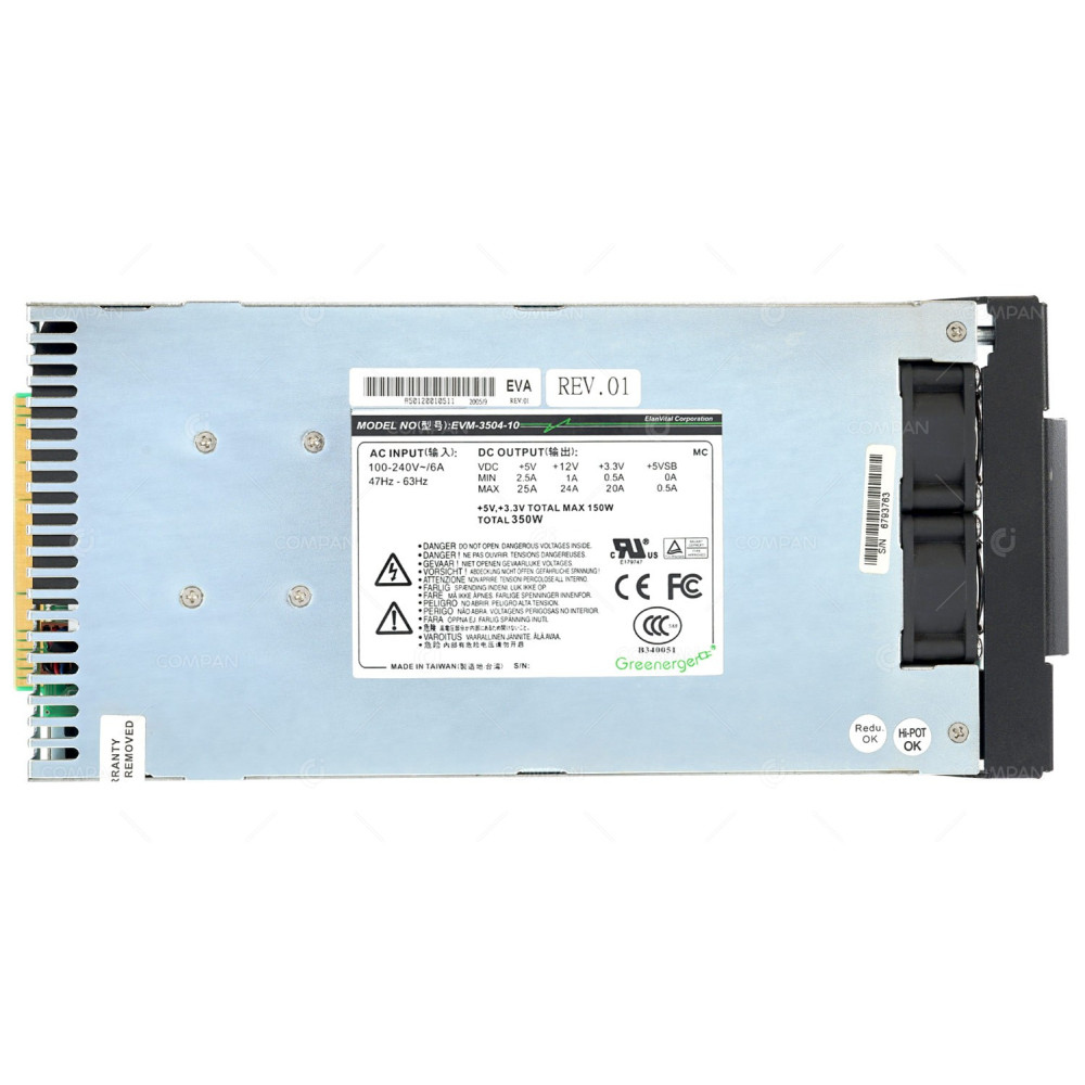 EVM-3504-10 ELANVITAL POWER SUPPLY 350W FOR EONSTOR INFORTREND