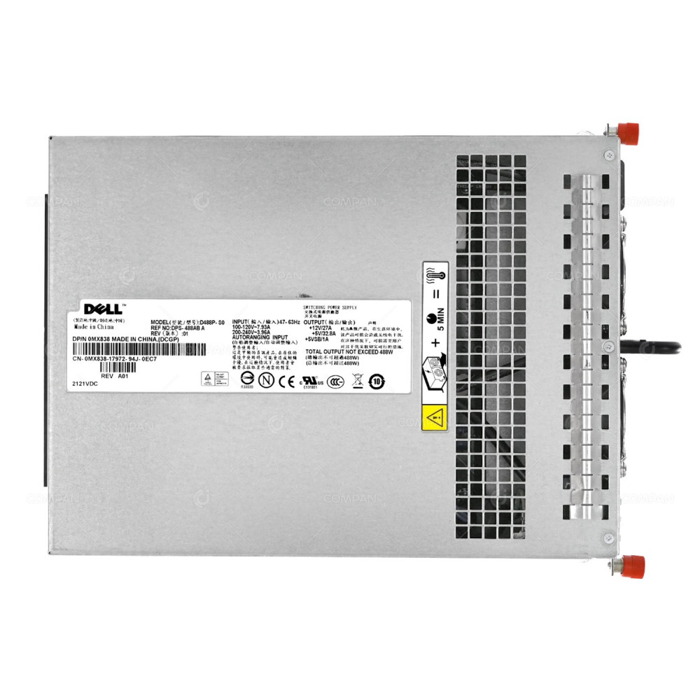 MX838 DELL 488W POWER SUPPLY FOR DELL POWERVAULT MD1000 MD3000