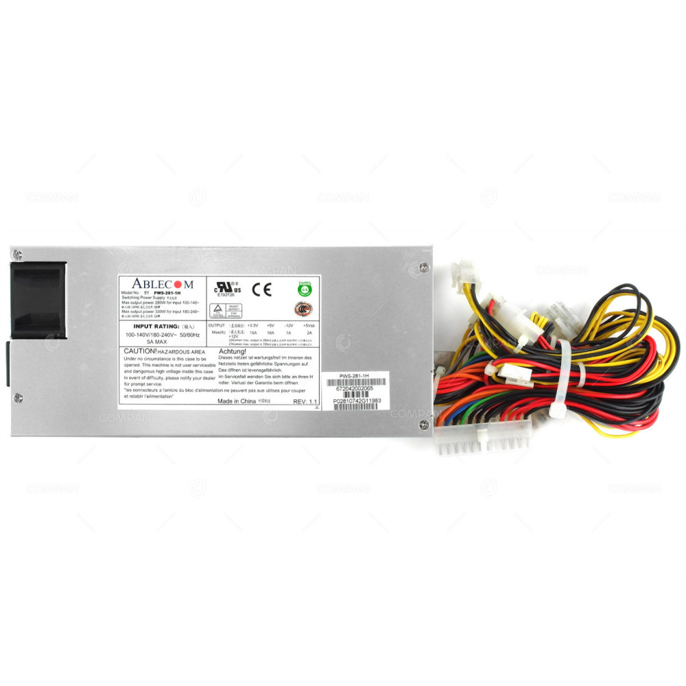 PWS-281-1H SUPERMICRO 330W POWER SUPPLY FOR ABLECOM