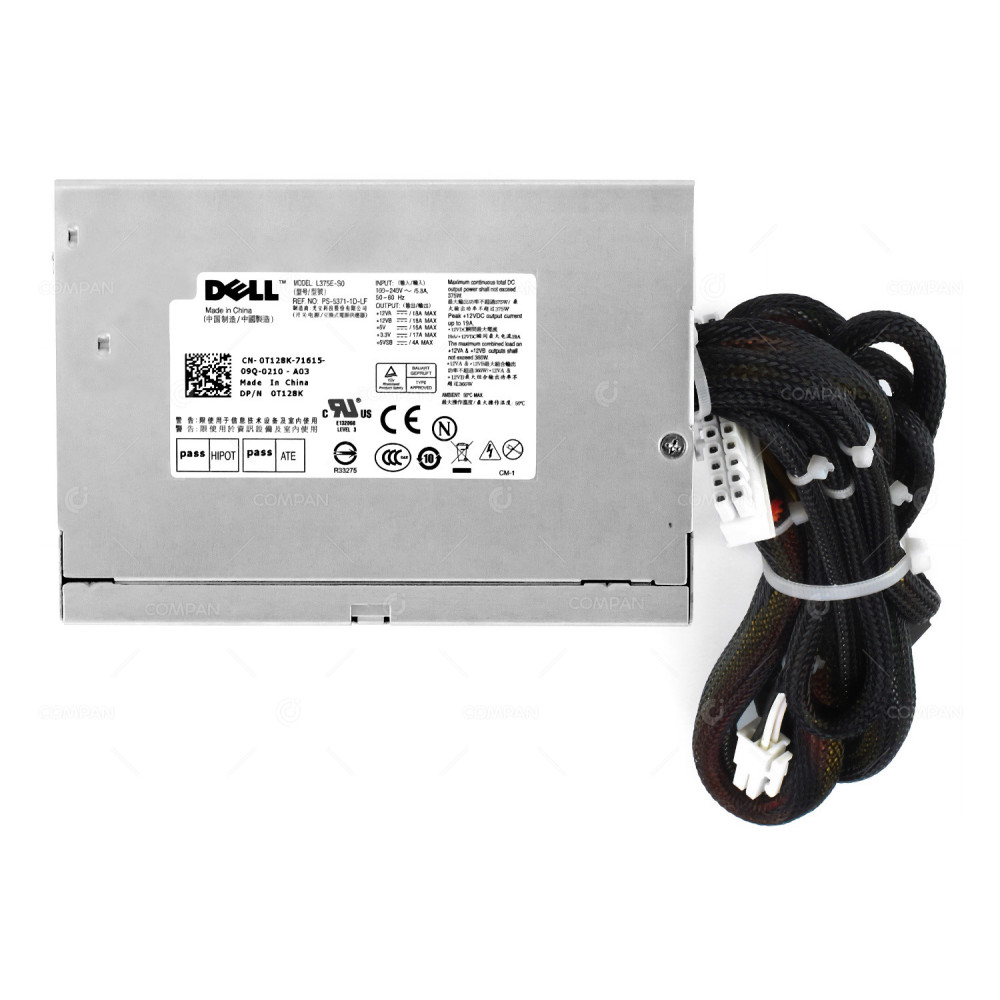 T128K DELL 375W POWER SUPPLY FOR PE T310