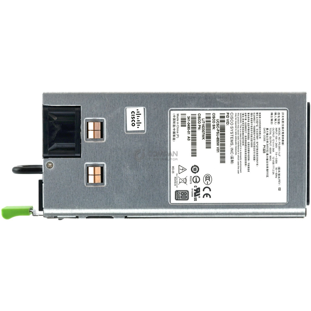 341-0490-01 CISCO 650W POWER SUPPLY FOR CISCO UCS C220 M3