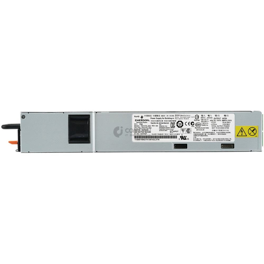69Y5943 IBM 675W POWER SUPPLY FOR X3650 M3 X3530 M4 X3850 X3950 M5 69Y5942, 7001578-J002