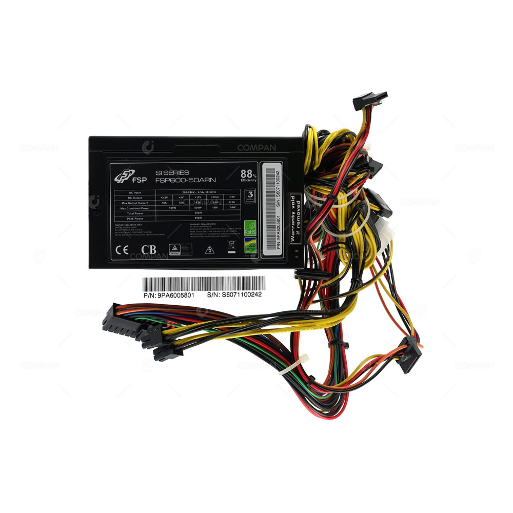 9PA6005801 FSP/FORTRON 600W POWER SUPPLY