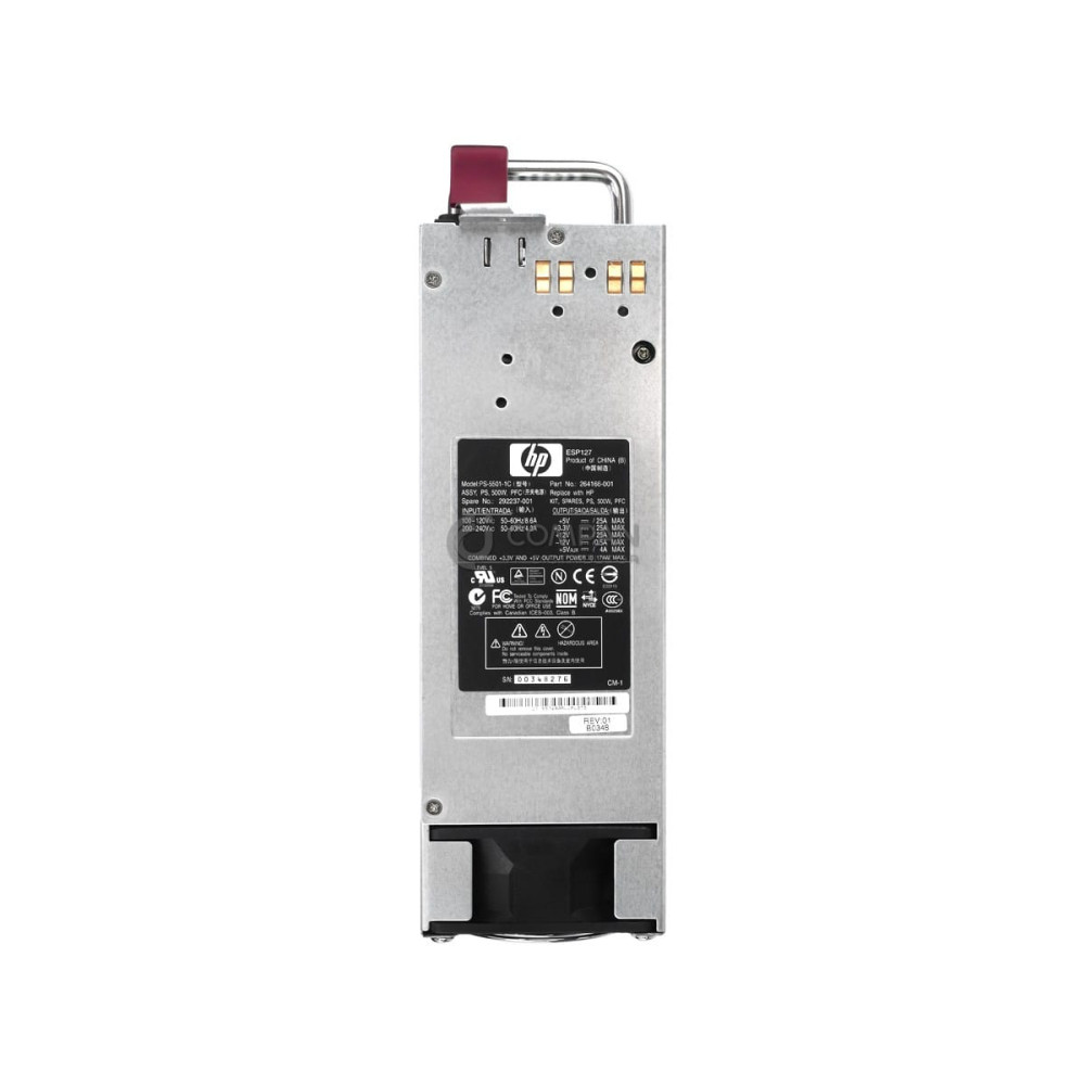 292237-001 HP 500W POWER SUPPLY FOR ML350 G3 264166-001