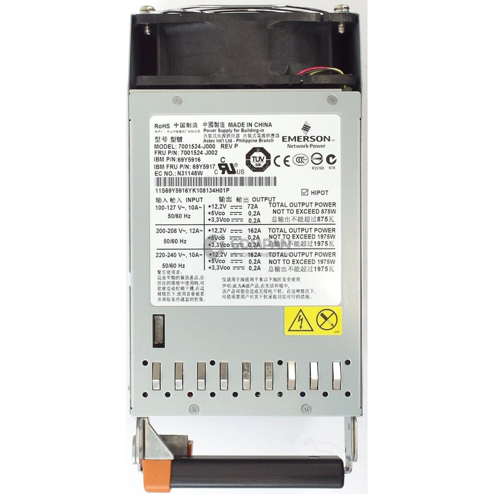 69Y5917 IBM 1975W POWER SUPPLY FOR IBM X3850 X3950