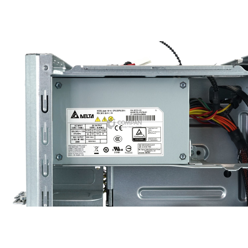 874739-001 HP POWER SUPPLY 200W FOR MICROSERVER G10 872721-001, DPS-200PB-209