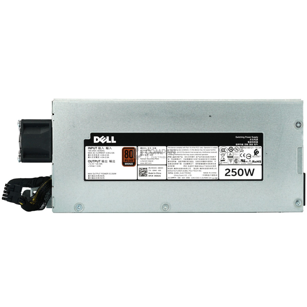 9J6JG DELL 250W POWER SUPPLY FOR DELL POWEREDGE R230