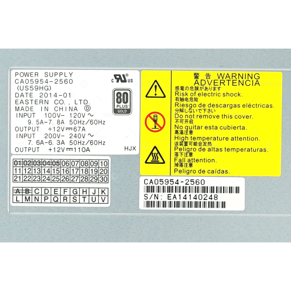CA05954-2560 FUJITSU POWER SUPPLY FOR FUJITSU ETERNUS DX500 DX600 S3
