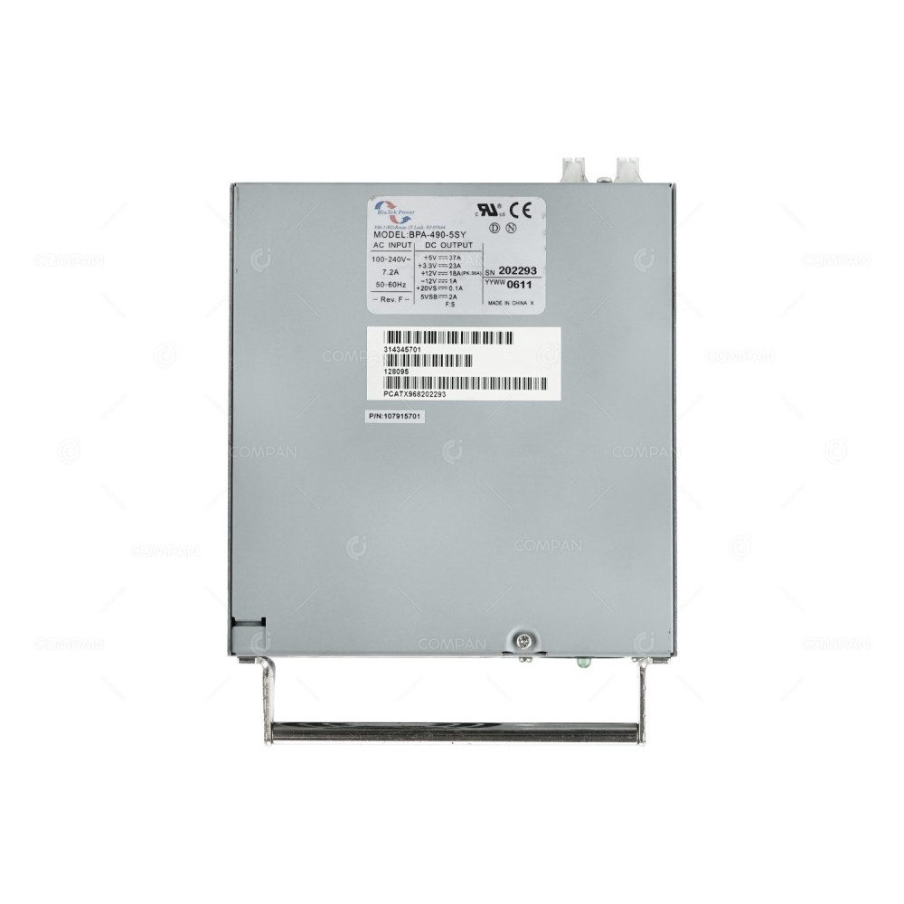 BPA-490-5SY BLU TEK POWER 490W REDUNDANT PSU HOT-SWAP 314345701, 107915701