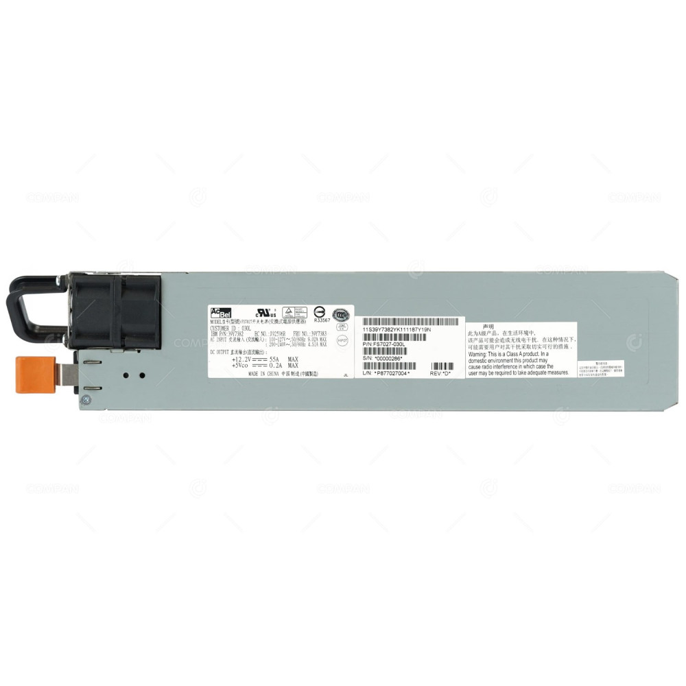 39Y7383 IBM 670W PSU HOT-SWAP FOR IBM SYSTEM X3550 M1