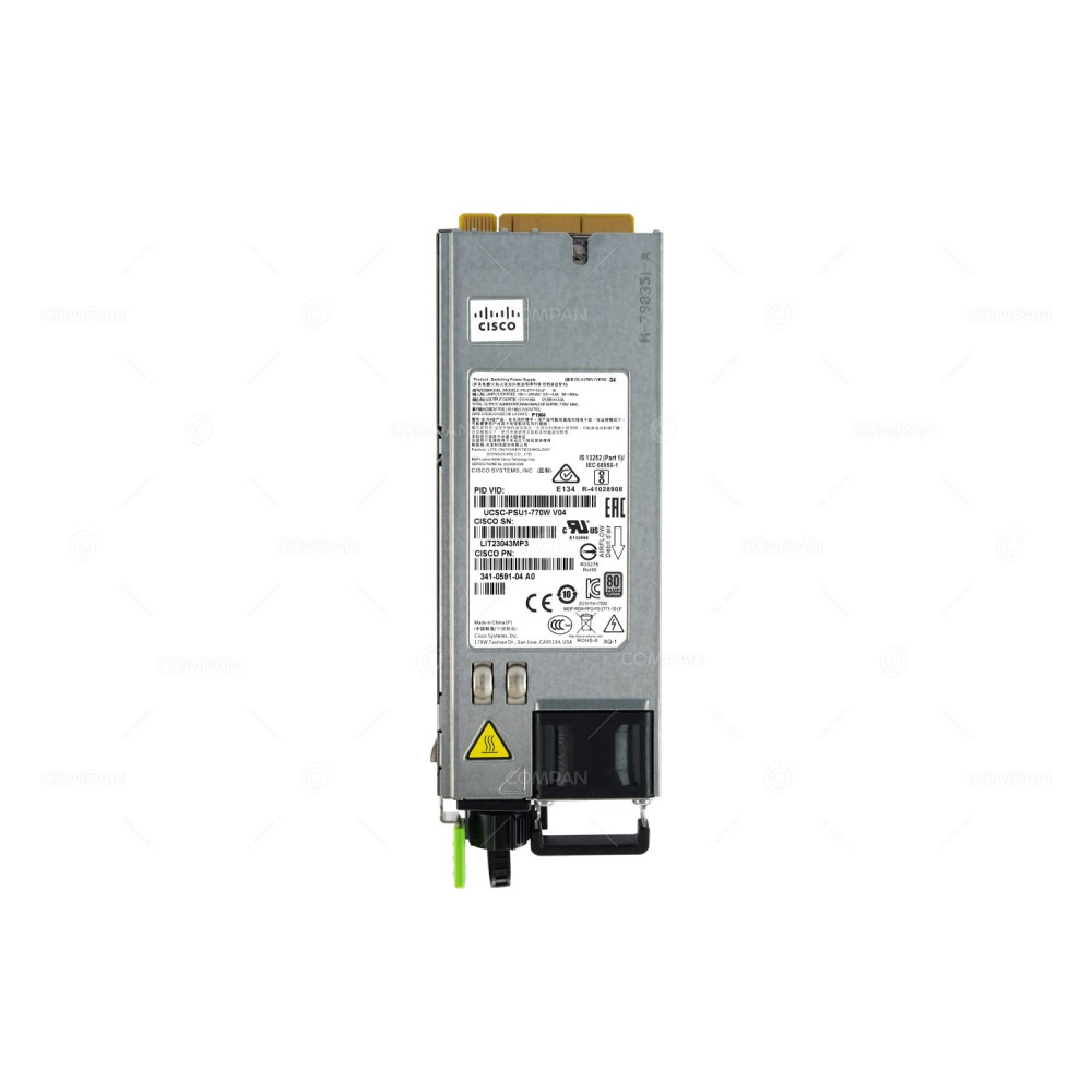 341-0591-04 CISCO 770W PSU 80+ PLATINUM HOT PLUG FOR UCS C220 230 240 M4