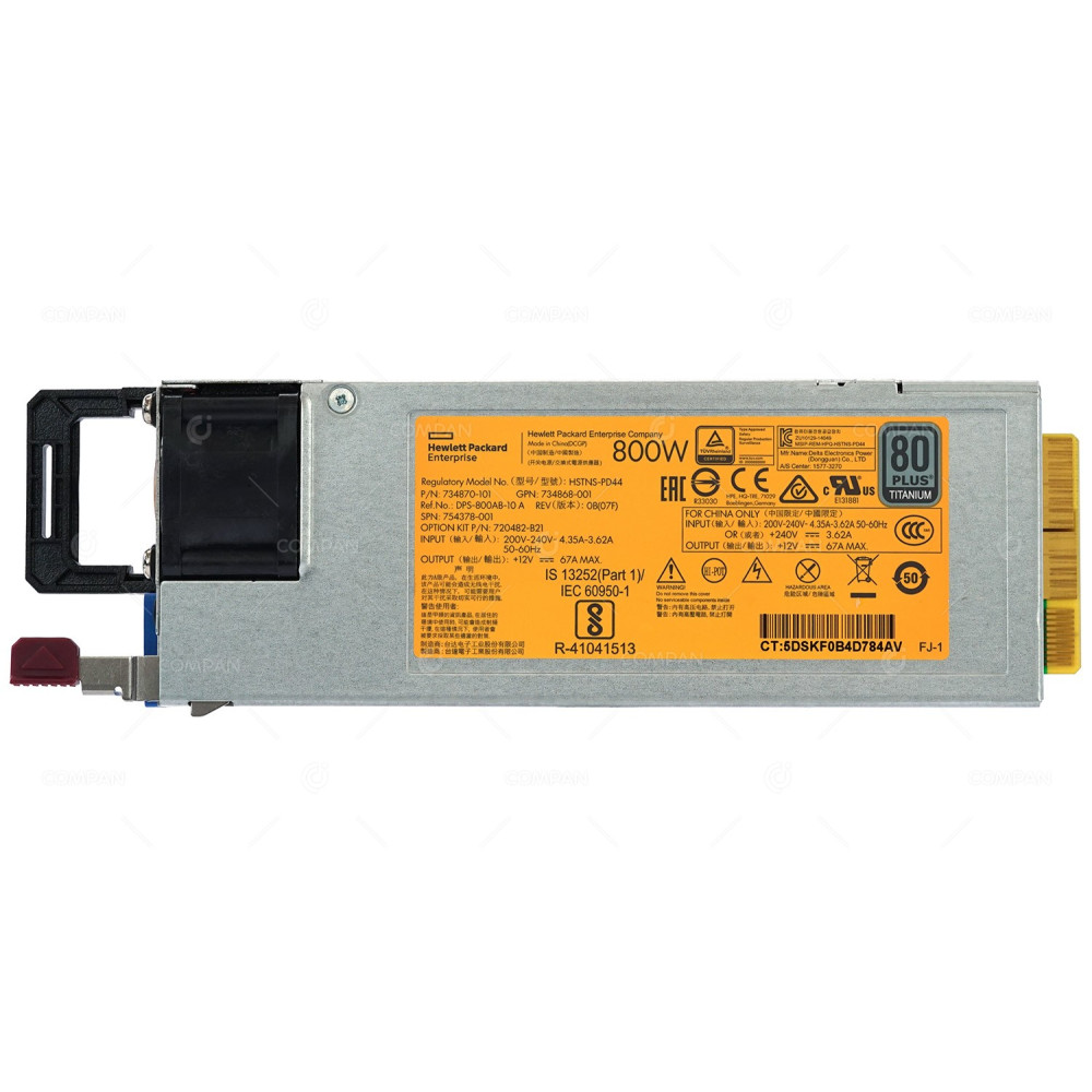 754378-001 HP 800W POWER SUPPLY 80+ TITANIUM FLEX SLOT