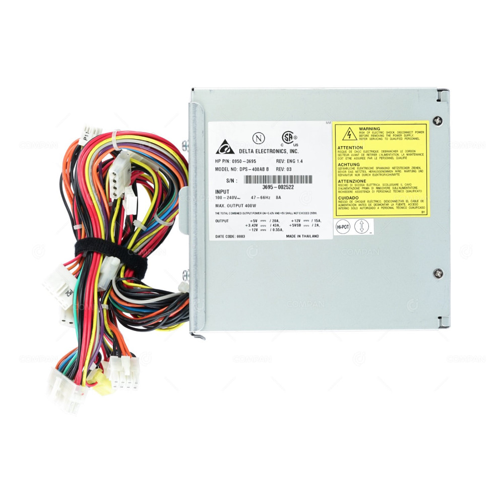 0950-3695 HP 400W POWER SUPPLY FOR WORKSTATION B2000 DPS-400AB