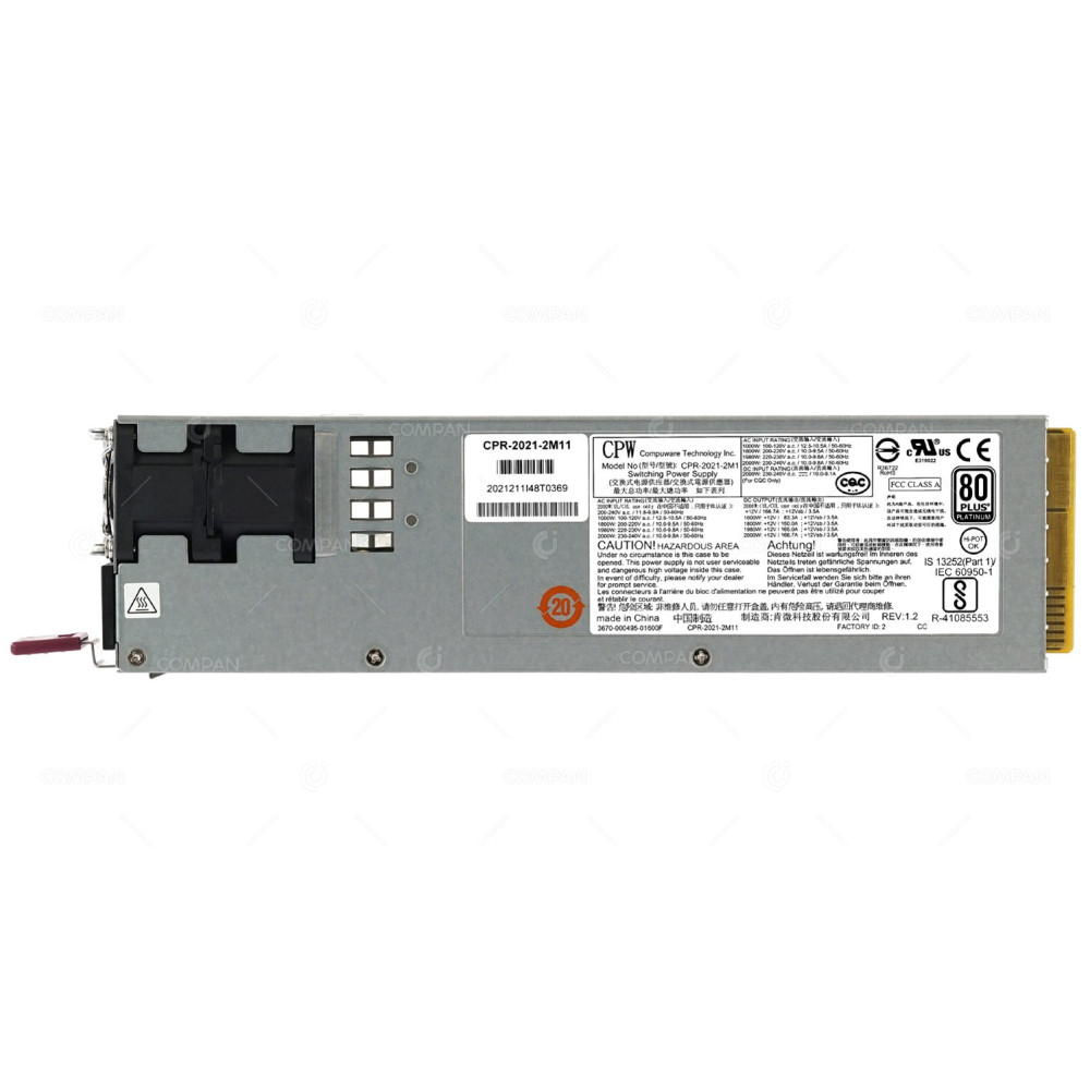 CPR-2021-2M11 COMPUWARE 80+ PLATINUM 2000W PSU FOR BULLSEQUANA S S200