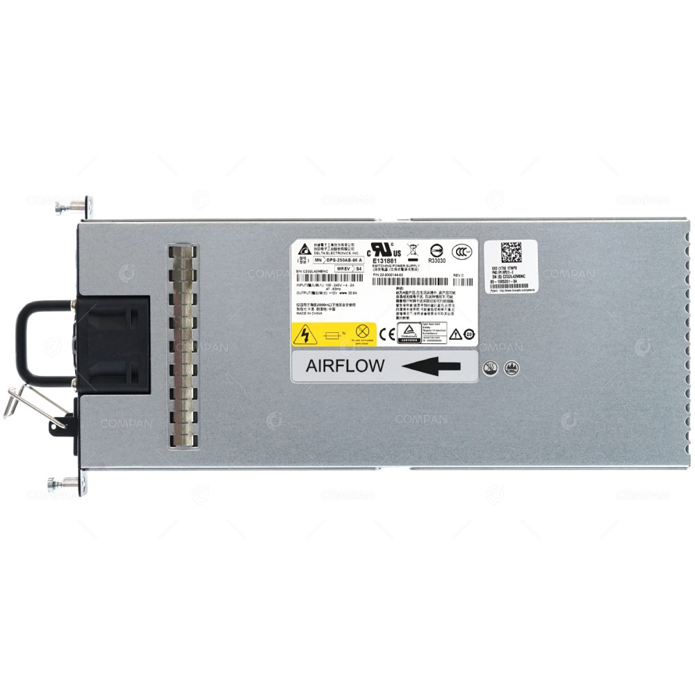 RPS15-E BROCADE POWER SUPPLY 250W PORT SIDE INTAKE FOR ICX6610-24-E 23-0000144-02, DPS-250AB-96
