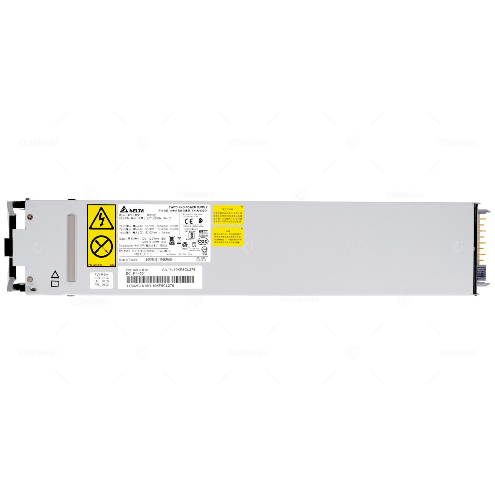 02CL816 IBM POWER SUPPLY 1950W 200V-240V AC FOR E980 PSERIES POWER 9 -