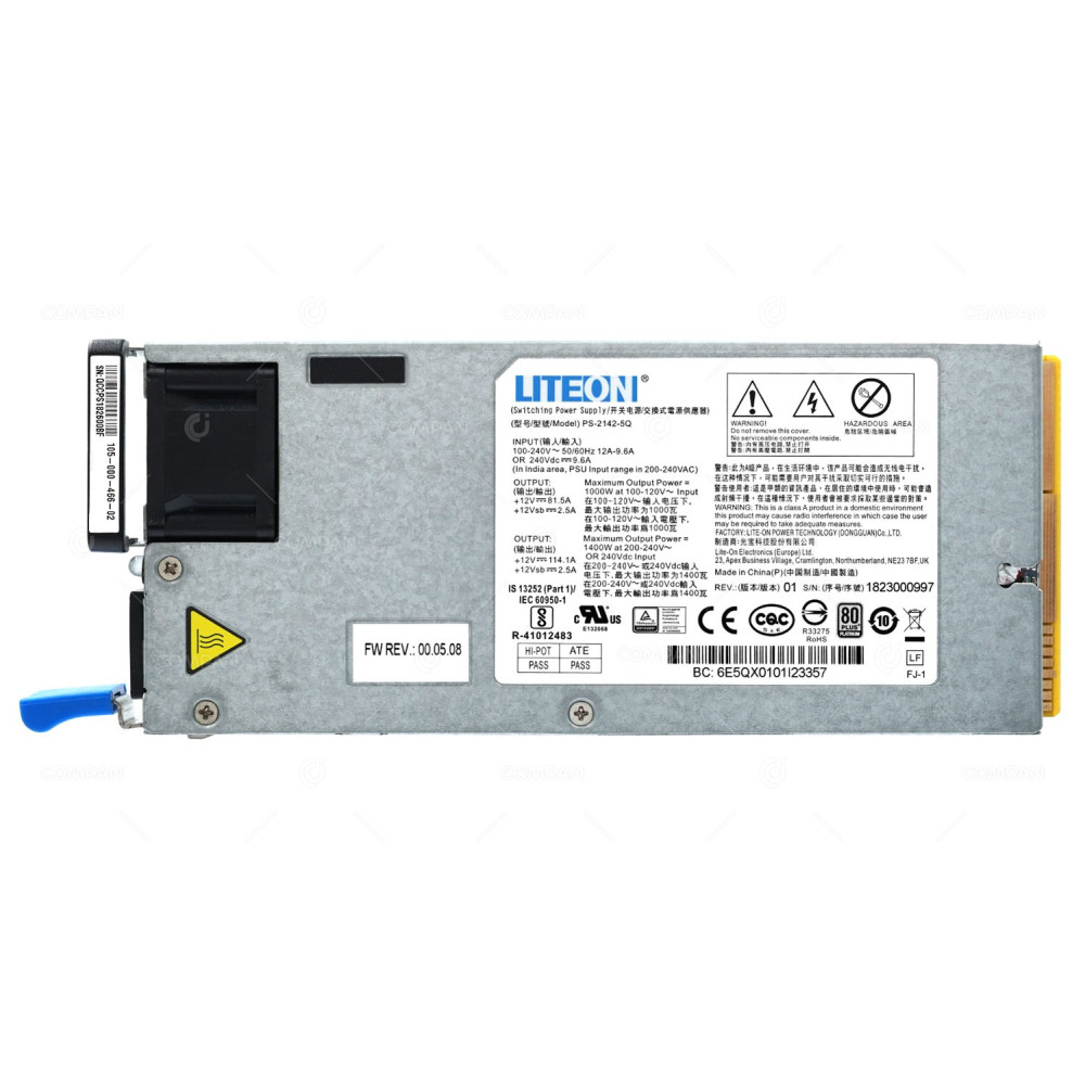 105-000-466-02 EMC 1400W POWER SUPPLY FOR XTREMIO X2 DAE PS-2142-5Q
