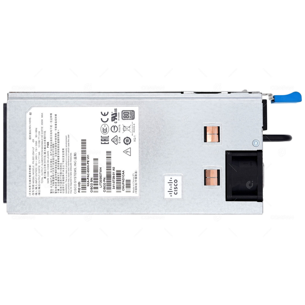 341-0729-01 CISCO POWER SUPPLY 650W FOR N9K NXA-PAC-650W-PE, CMUPAD1CAA