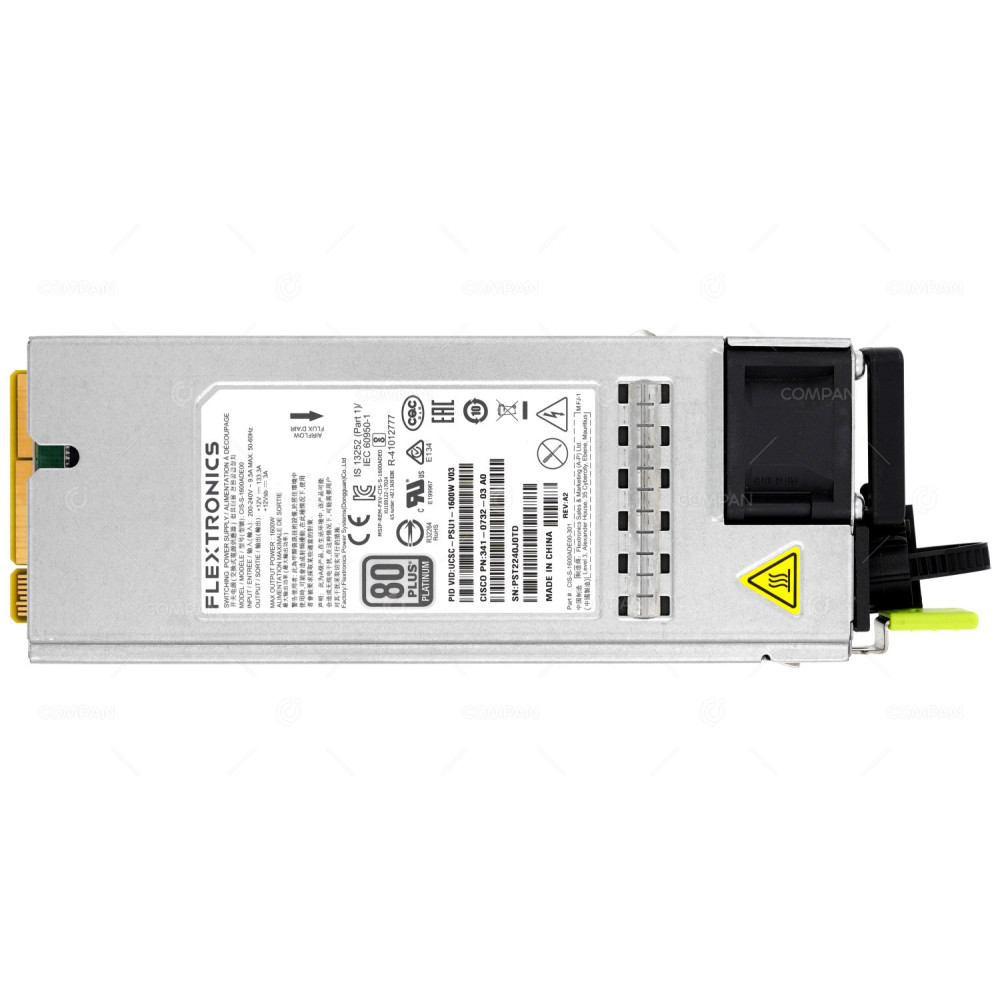 341-0732-03 CISCO POWER SUPPLY 1600W AC 80 PLUS PLATINUM FOR HX240C UCS C240 M4 UCSC-PSU1-1600W