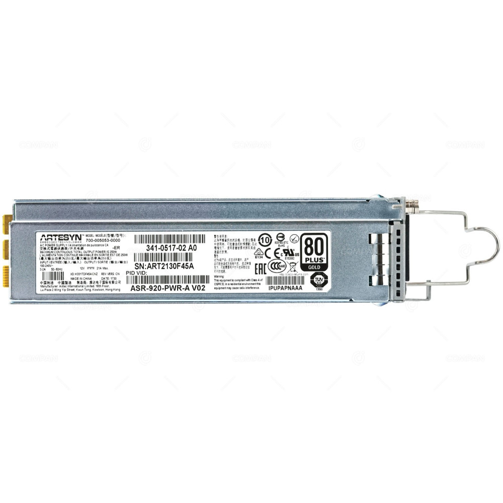 ASR-920-PWR-A CISCO 250W POWER SUPPLY 80 PLUS GOLD FOR CISCO ASR920