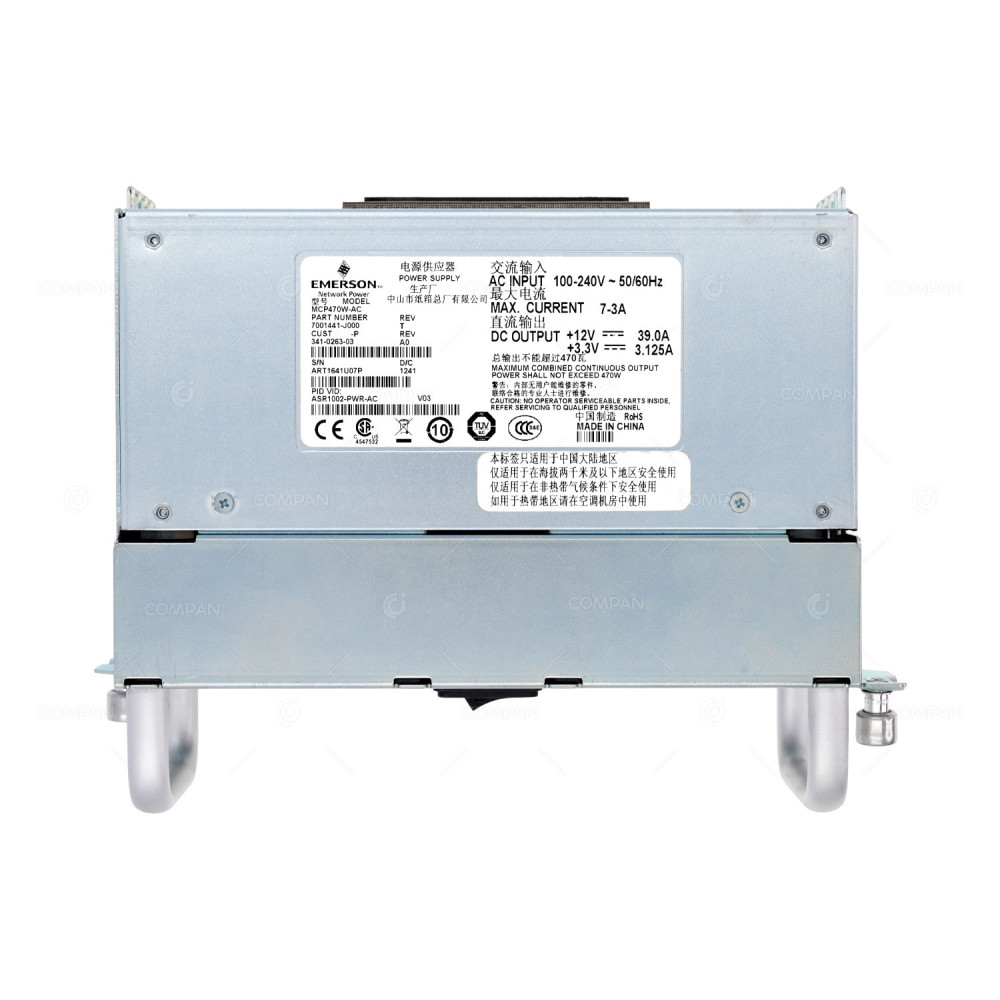 ASR1002-PWR-AC CISCO 470W SWITCHING POWER SUPPLY WITH FANS FOR ASR1002 ROUTER 341-0263-04, DPS-470BB