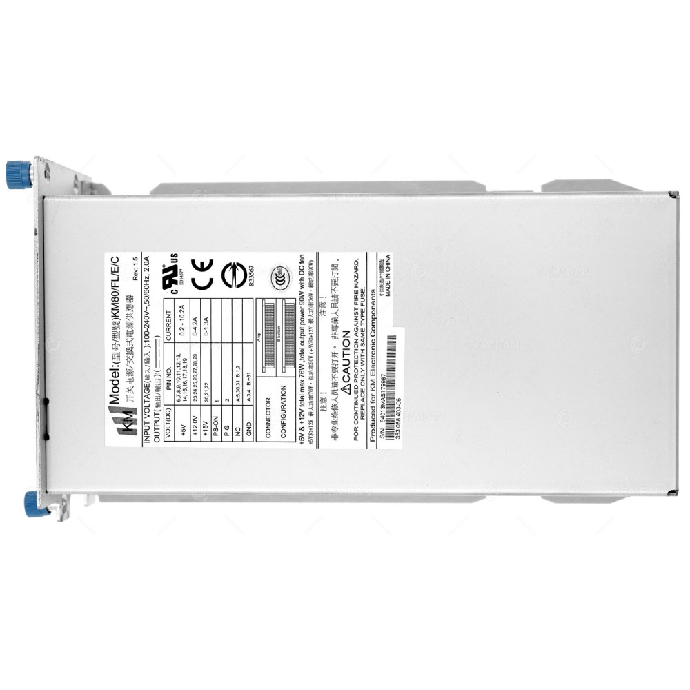 KM80-FL-E-C KM 90W POWER SUPPLY FOR TAPE LIBRARY T24L