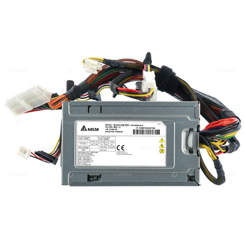 P22004-001 HPE 350 W GOLD FIO POWER SUPPLY FOR ML30 GEN10 P21654-101, DPS-350A B-40 A, P21652-B21