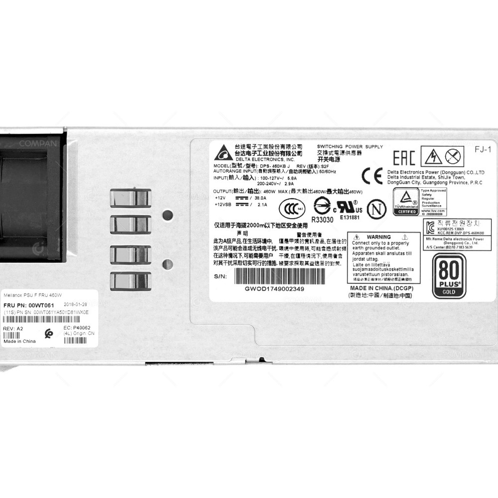 00WT061 IBM MELLANOX 460W POWER SUPPLY FOR SB7700