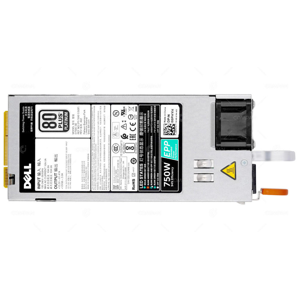 0PHYH  DELL 750W 80 PLUS PLATINUM POWER SUPPLY FOR DELL POWEREDGE R740 R740XD