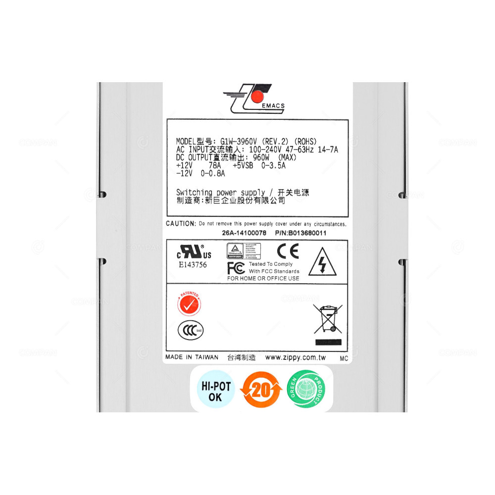 26C-14091179  CITRIX 960W SWITCHING POWER SUPPLY FOR NETSCALER C11500