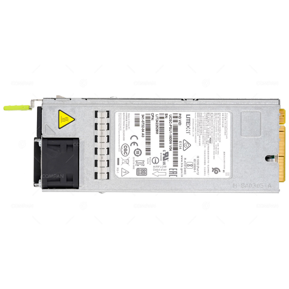 341-0732-04  CISCO 1600W POWER SUPPLY 80 PLUS PLATINUM FOR HX240C UCS C240 M4 M5