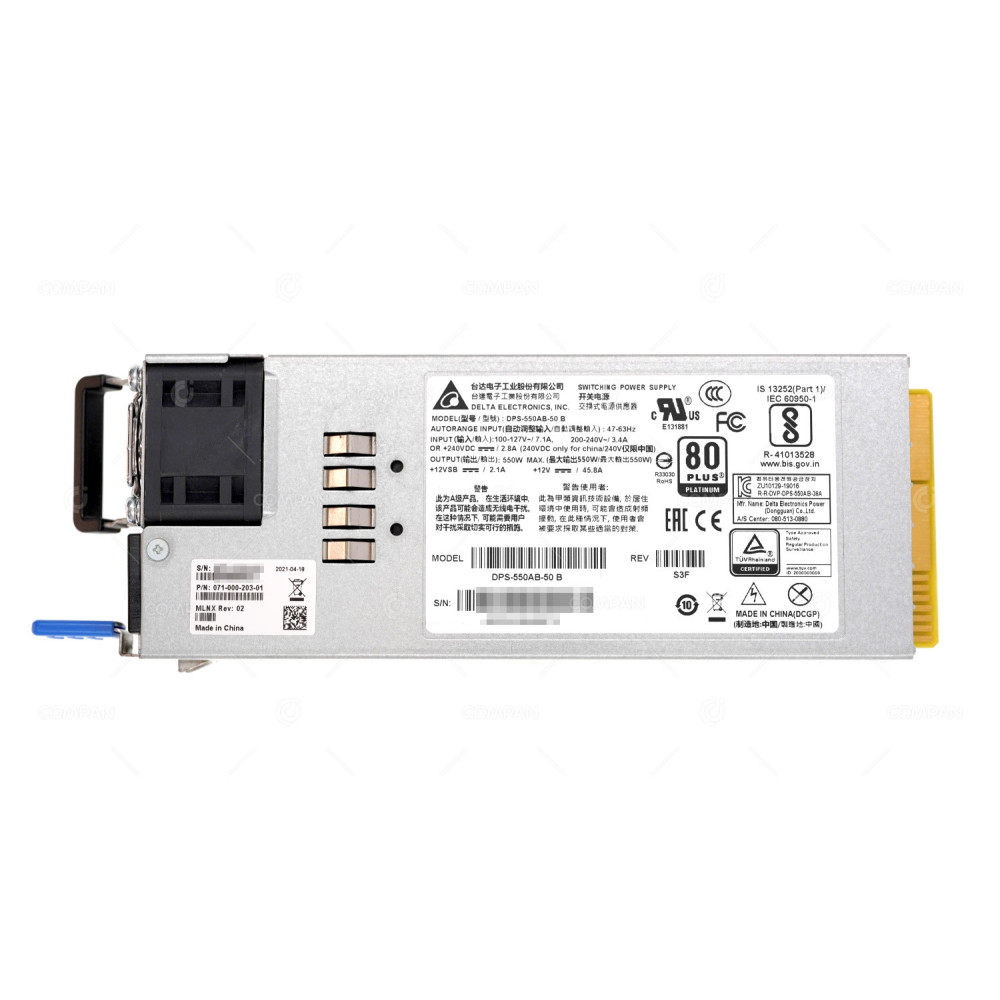 071-000-203-01  MELLANOX 550W SWITCHING POWER SUPPLY
