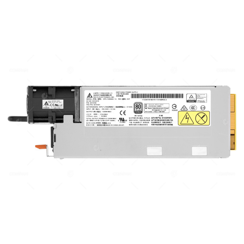 94Y8181  LENOVO POWER SUPPLY 1300W 80+ PLATINUM FOR NEXTSCALE N1200